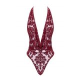 Боди Noir Handmade F386 Kink Royal cascade bodysuit L