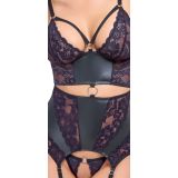 2633094 Cottelli Collection Basque With Purple Black