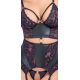 2633094 Cottelli Collection Basque With Purple Black