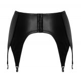 2001110 Zado Leather Suspender Belt Black