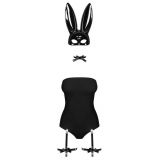 Еротичний костюм кролика Obsessive Bunny costume S/M black (м'ята упаковка!!!)