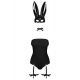 Еротичний костюм кролика Obsessive Bunny costume S/M black (м'ята упаковка!!!)