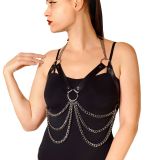 Женская портупея Art of Sex - Louise черная XS-2XL, экокожа