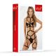 Комплект білизни - Set bra, thong and suspender harness 11031, black XL Комплект білизни - Set bra, thong and suspender harness 11031, black XL