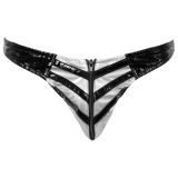 2890534 Black Level Vinyl Briefs Men Black