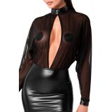 Платье Noir Handmade F348 Powerwetlook and tulle dress - 4XL