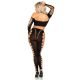 Комплект Leg Avenue Seamless Cut-Out Crop Top and Legging One Size Black