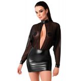 Платье Noir Handmade F348 Powerwetlook and tulle dress - 4XL
