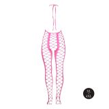 Бодістокінг - Ouch! Bodystocking With Halterneck Pink, XL/4XL
