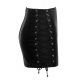 2001080 Zado Leather Skirt Black