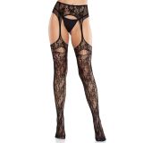 Колготки Leg Avenue Net Stockings with Attached Garter Belt One Size Black Колготки Leg Avenue Net Stockings with Attached Garter Belt One Size Black