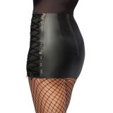 2001080 Zado Leather Skirt Black
