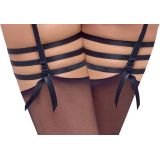 2215314 Cottelli Collection Bra Suspender Set Black