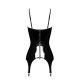 Корсет з підв'язками для панчіх Noir Handmade F381 Dominae Venom PVC corset-belt 3XL