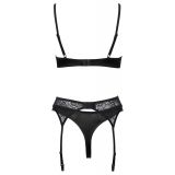 2215292 Cottelli Collection Bra Set Chain Black