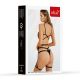 Комплект білизни - Set bra, thong and suspender harness 11031, black 3XL Комплект білизни - Set bra, thong and suspender harness 11031, black 3XL