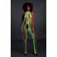 Бодістокінг - Ouch! Bodystocking With Halterneck Green, XS/XL