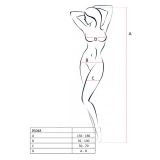 Бодистокинг Passion BS048 red, комбинезон, имитация колгот и открытого топа