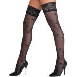 Панчохи - 2520710 Cottelli Collection Hold-Ups Rose Black - 3