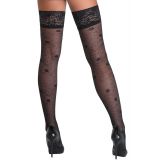 Панчохи - 2520710 Cottelli Collection Hold-Ups Rose Black - 3