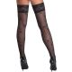 Панчохи - 2520710 Cottelli Collection Hold-Ups Rose Black - 3