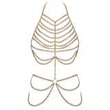 2450445 Cottelli Collection Body Chain - Gold {} S-L