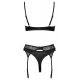 2215292 Cottelli Collection Bra Set Chain Black