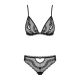 Комплект білизни - Obsessive Millagro Set Black