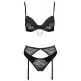 2215292 Cottelli Collection Bra Set Chain Black