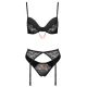 2215292 Cottelli Collection Bra Set Chain Black