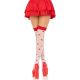 Чулки Leg Avenue Polka Dot Mushroom Thigh Highs One Size