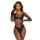 Бодістокінг - Bodystocking 2061, black - One Size