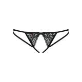 Жіночі стрінги - Obsessive Picantina Crotchless Thong Black