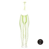 Бодістокінг - Ouch! Bodystocking With Halterneck Green, XS/XL