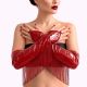 Виниловые митенки Art of Sex - Lerona, размер S, цвет красный