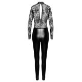 2730790 Noir Jumpsuit Lace Black