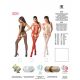 Бодистокинг Passion BS054 white, комбинезон, имитация чулок, открытый животик