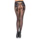 Колготки - Woven Bow Crotchless Pantyhose Black One Size