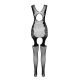 Ажурный бодистокинг с чулками Passion BS082 black