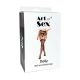 Комплект пояс та панчохи Art of Sex - Deily, колір чорний, розмір XL