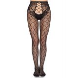 Колготки Leg Avenue Net Tights with Crotchless Panty One Size Black