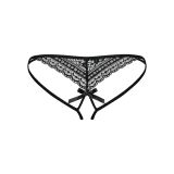 Жіночі стрінги - Obsessive Picantina Crotchless Thong Black