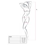 Бодистокинг Passion BS069 white, комбинезон, имитация чулок и боди