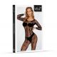 Бодістокінг - Bodystocking 2037, black - One Size