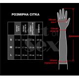 Вінілові міттинки Art of Sex - Lora короткі, размер L, колір чорний