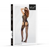 Бодістокінг - Bodystocking 2065, black - One Size