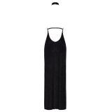 Платье Noir Handmade F372 Onyx Twin-slit Long dress L