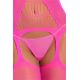 Бодістокінг - Pink Lipstick Linger Flight Risk Sheer Bodystocking Pink