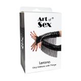 Вінілові мітенки Art of Sex - Lerona, розмір L, колір червоний