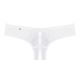 Жіночі стрінги - Obsessive Alabastra Crotchless Thong White S/M